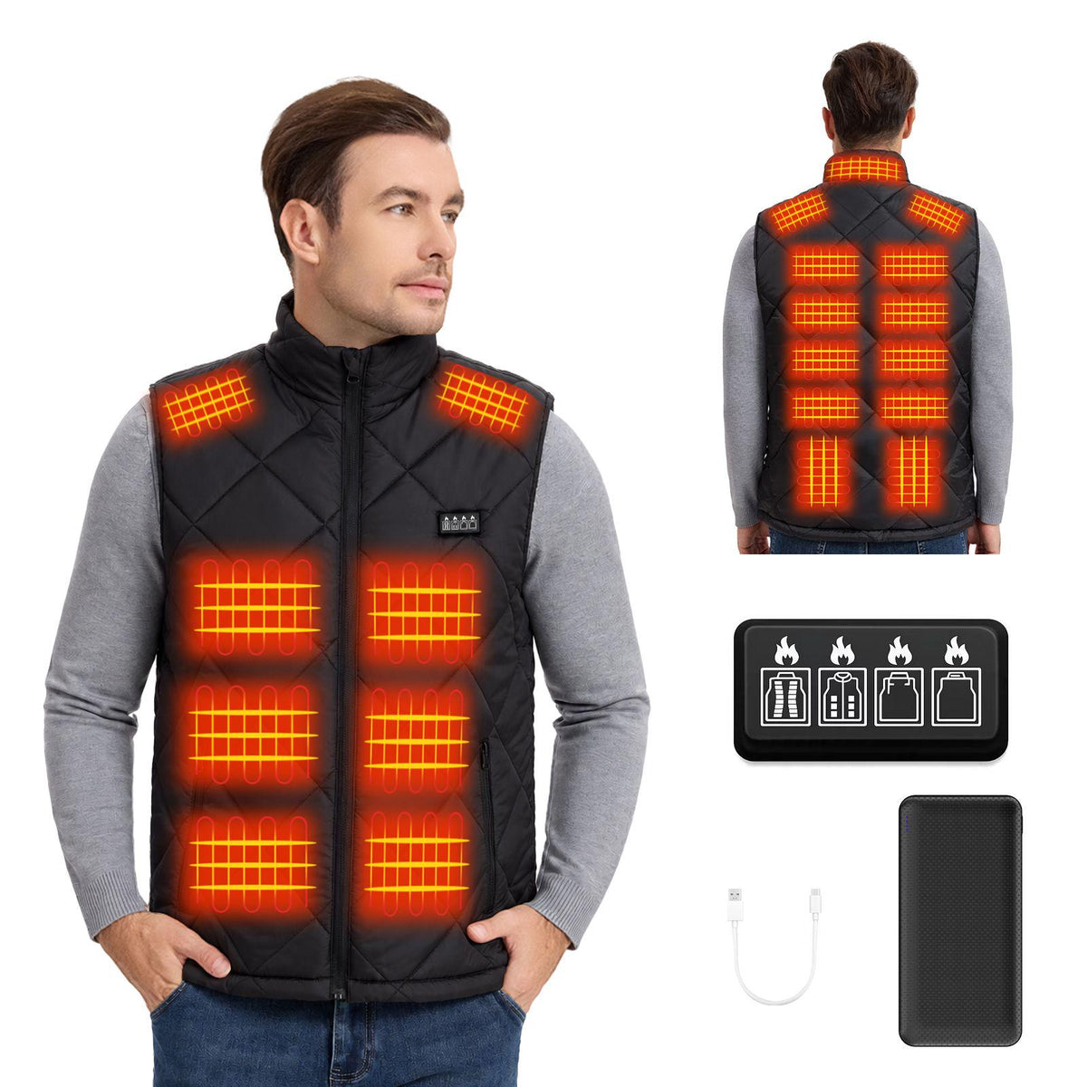 Heated Gilet – Black